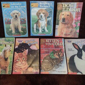 Lot of 7 Used Animal Ark Baglio Scholastic Children's Books Dog Rabbit Cat Horse